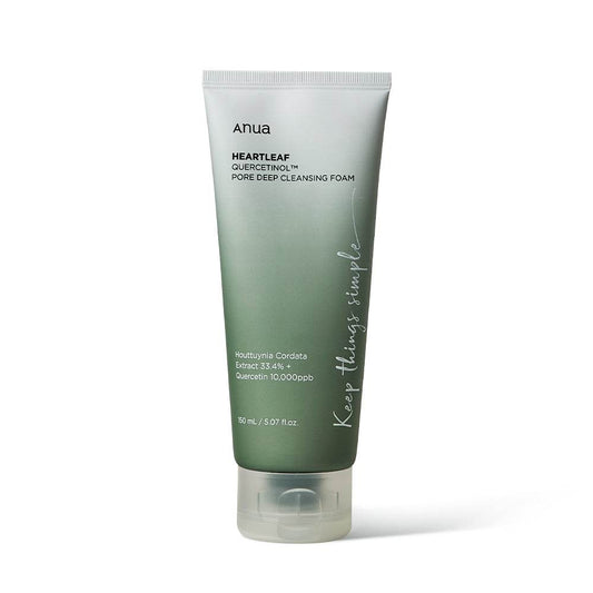 Anua HEARTLEAF QUERCETINOL PORE DEEP CLEANSING FOAM 150ml - Beauty Lab Perth