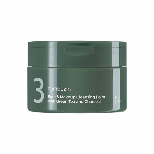 numbuzin No.3 Pore & Makeup Cleansing Balm with Green Tea and Charcoal 85g - Beauty Lab Perth