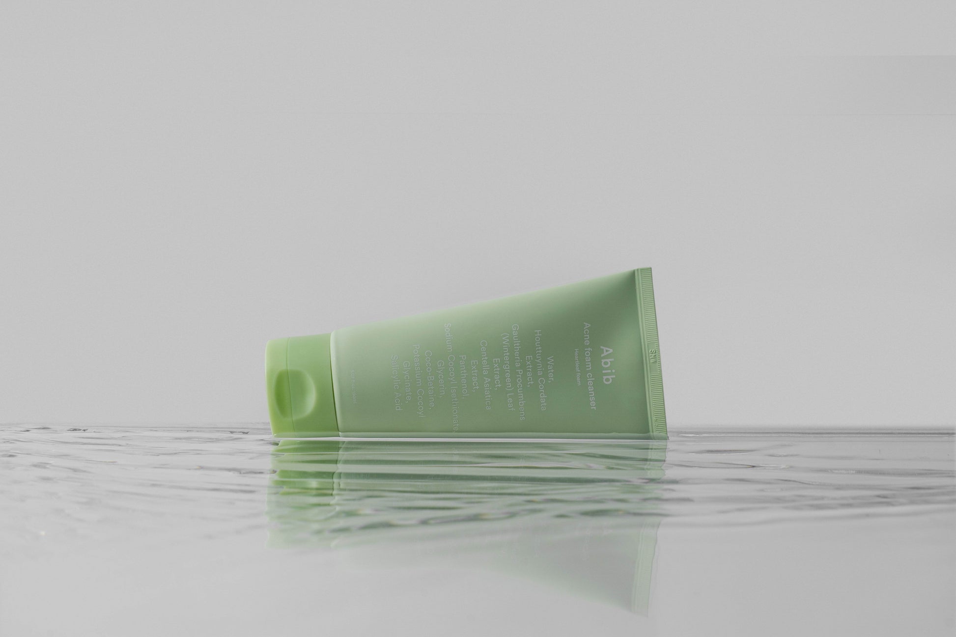 Abib Acne foam cleanser Heartleaf foam 150ml, a mild acidic cleanser for gentle acne care. Perfect for sensitive skin.