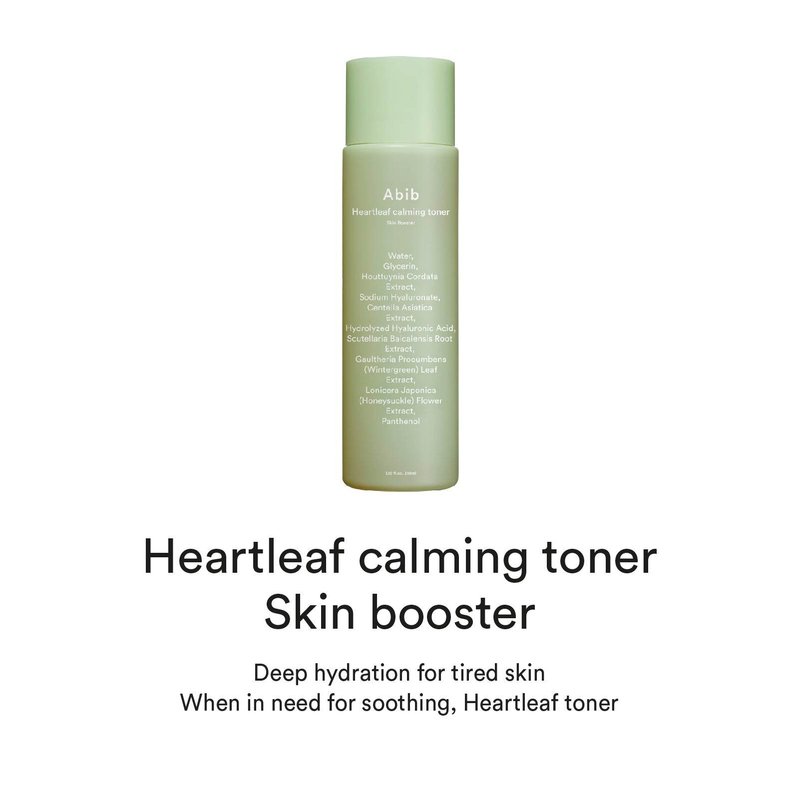 Abib Heartleaf calming toner Skin booster 200ml - Beauty Lab Perth