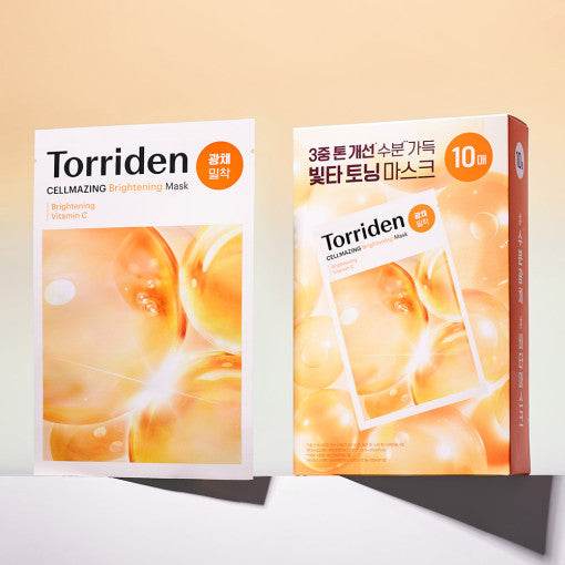 Torriden Cellmazing Vita C Brightening Mask Sheet 26ml X 10ea - Beauty Lab Perth