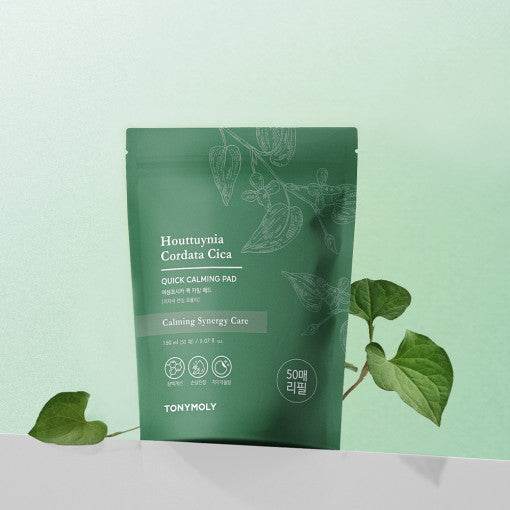 TONYMOLY Houttuynia Cordata Cica Quick Calming Pad (Refill Pack) 150ml (50ea) - Beauty Lab Perth