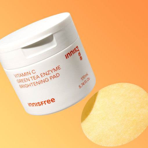 innisfree Vitamin C Green Tea Enzyme Brightening Pad 170ml (60 Pads) - Beauty Lab Perth