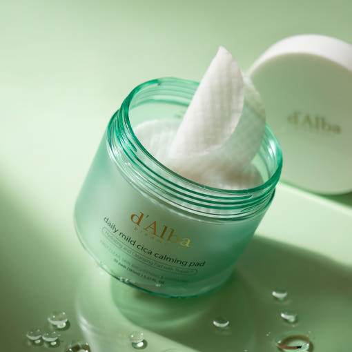 d'Alba Daily Mild Cica Calming Pad 165ml (50ea) - Beauty Lab Perth