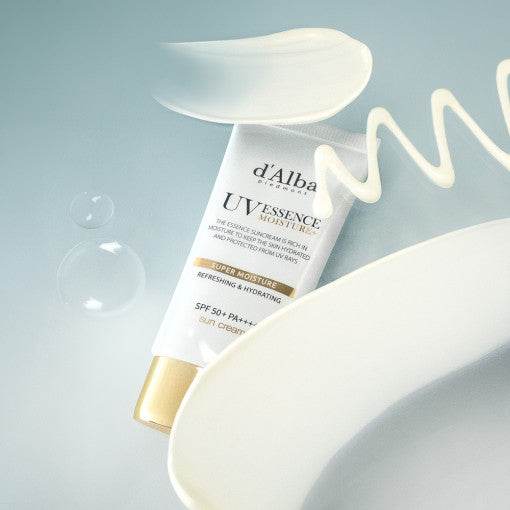 d'Alba Vegan Super Moisture Essence Sun Cream SPF 50+ PA++++ 50ml - Beauty Lab Perth