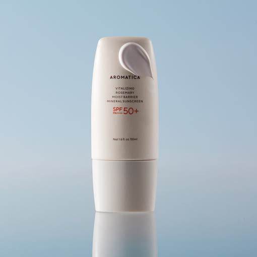 AROMATICA Vitalizing Rosemary Moist Barrier Mineral Sunscreen SPF50+ PA++++ 50ml - Beauty Lab Perth