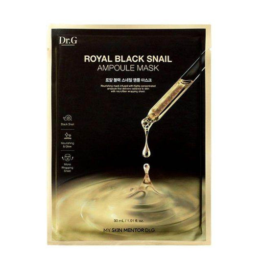 [Dr.G] Royal Black Snail Ampoule Mask 1ea 30ml - Beauty Lab Perth