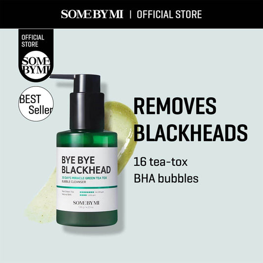[SomeByMi] BYE BYE BLACKHEAD 30 DAYS MIRACLE GREEN TEA TOX BUBBLE CLEANSER 120g - Beauty Lab Perth