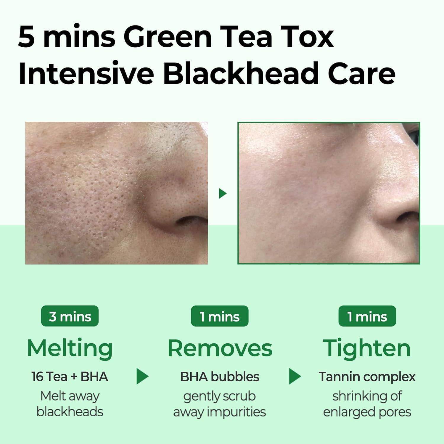 [SomeByMi] BYE BYE BLACKHEAD 30 DAYS MIRACLE GREEN TEA TOX BUBBLE CLEANSER 120g - Beauty Lab Perth
