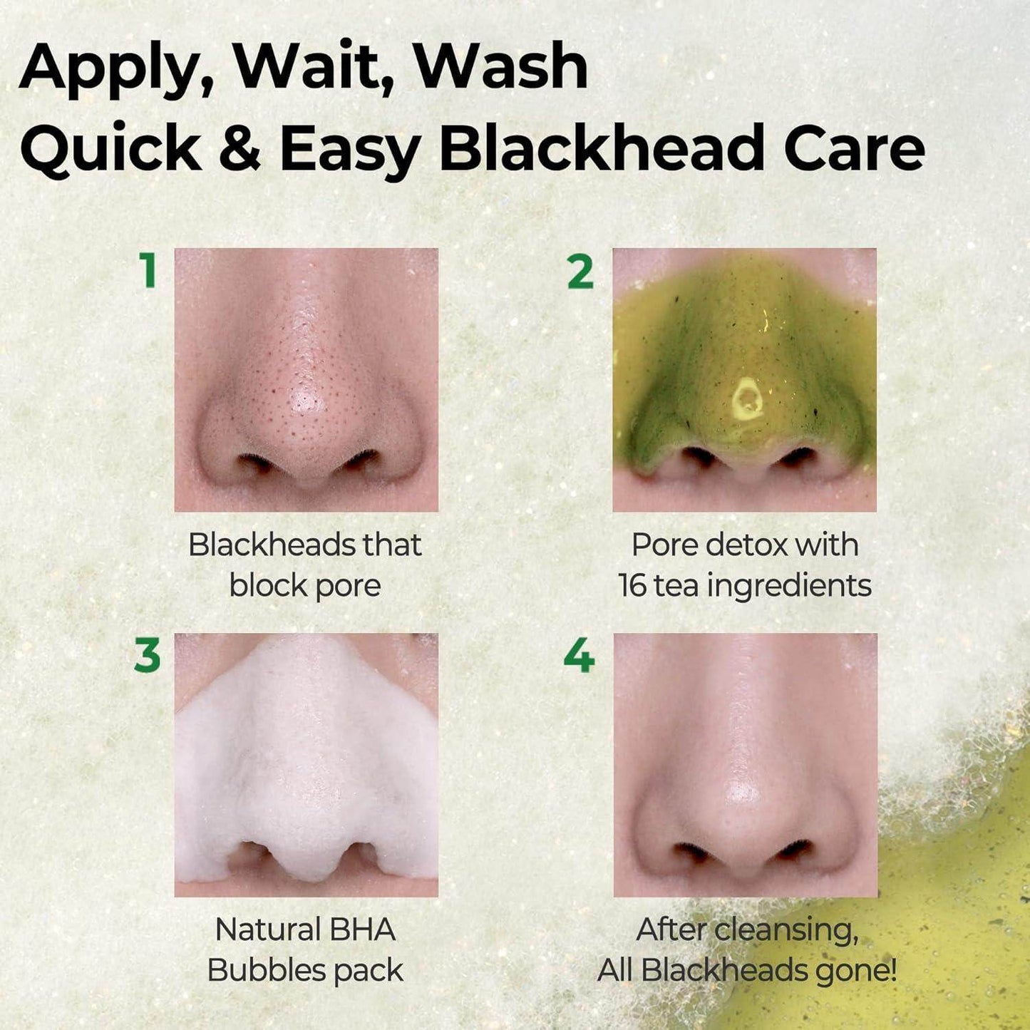 [SomeByMi] BYE BYE BLACKHEAD 30 DAYS MIRACLE GREEN TEA TOX BUBBLE CLEANSER 120g - Beauty Lab Perth