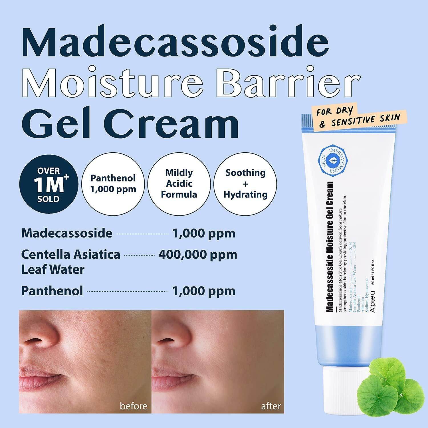 [Apieu] MADECASSOSIDE MOISTURE GEL CREAM 50ML - Beauty Lab Perth