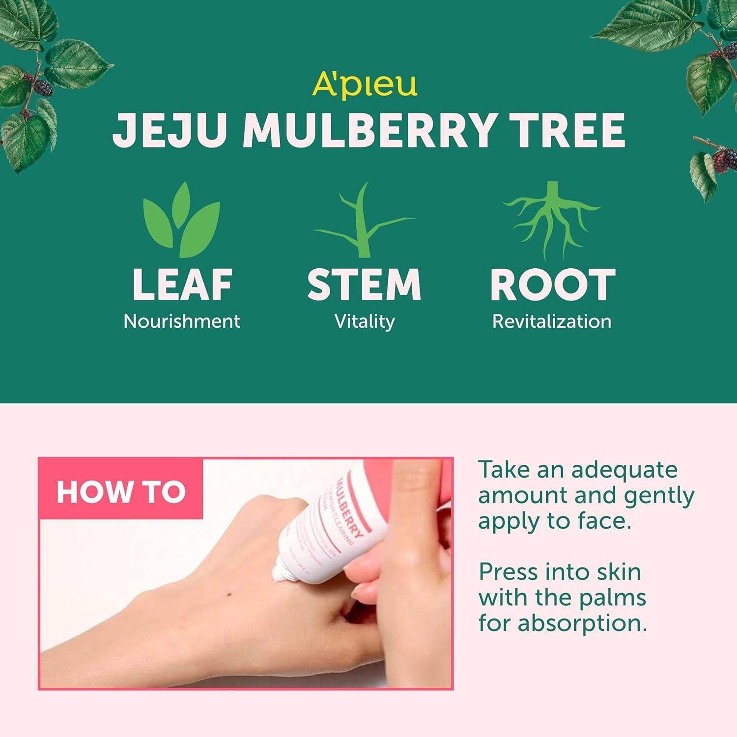 [Apieu] Mulberry Blemish Clearing Cream 50ml - Beauty Lab Perth