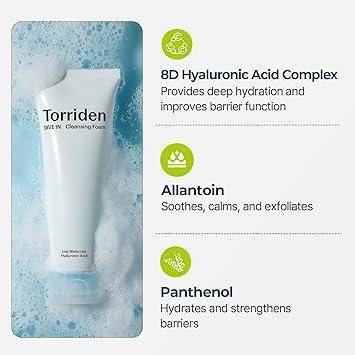 [Torriden] DIVE IN Low Molecular Hyaluronic Acid Cleansing Foam 150ml - Beauty Lab Perth