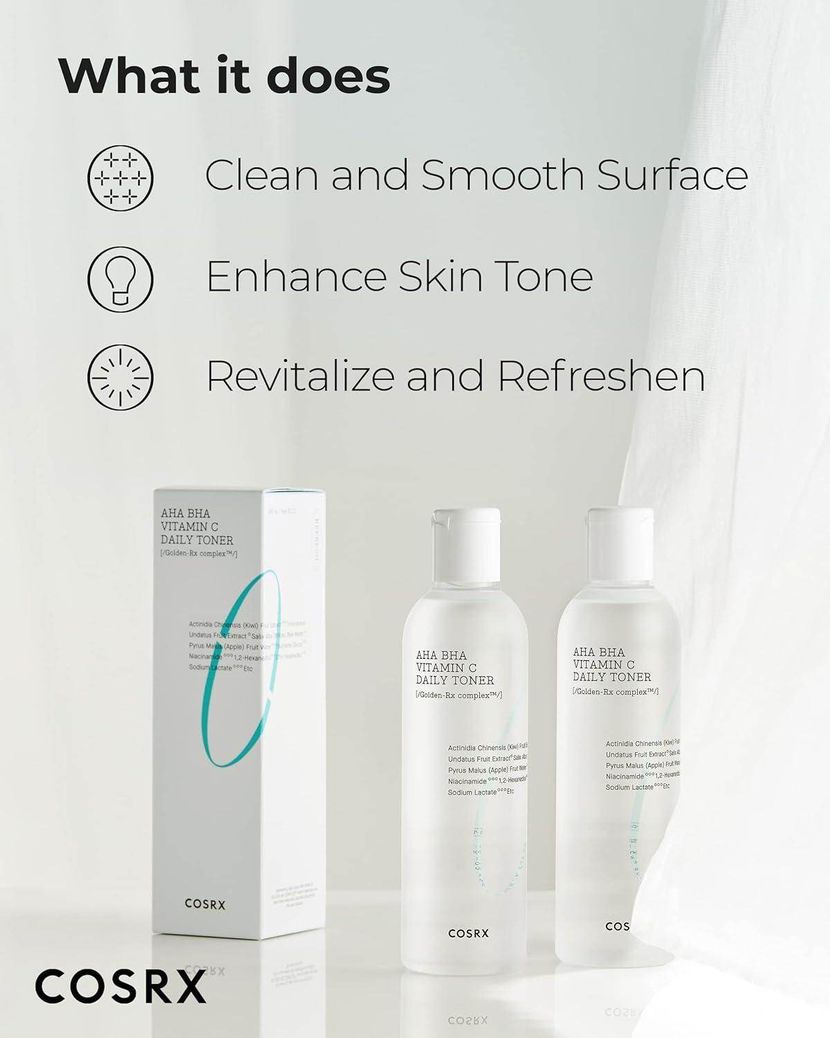 [Cosrx] Refresh AHA BHA Vitamin C Daily Toner 280ml - Beauty Lab Perth