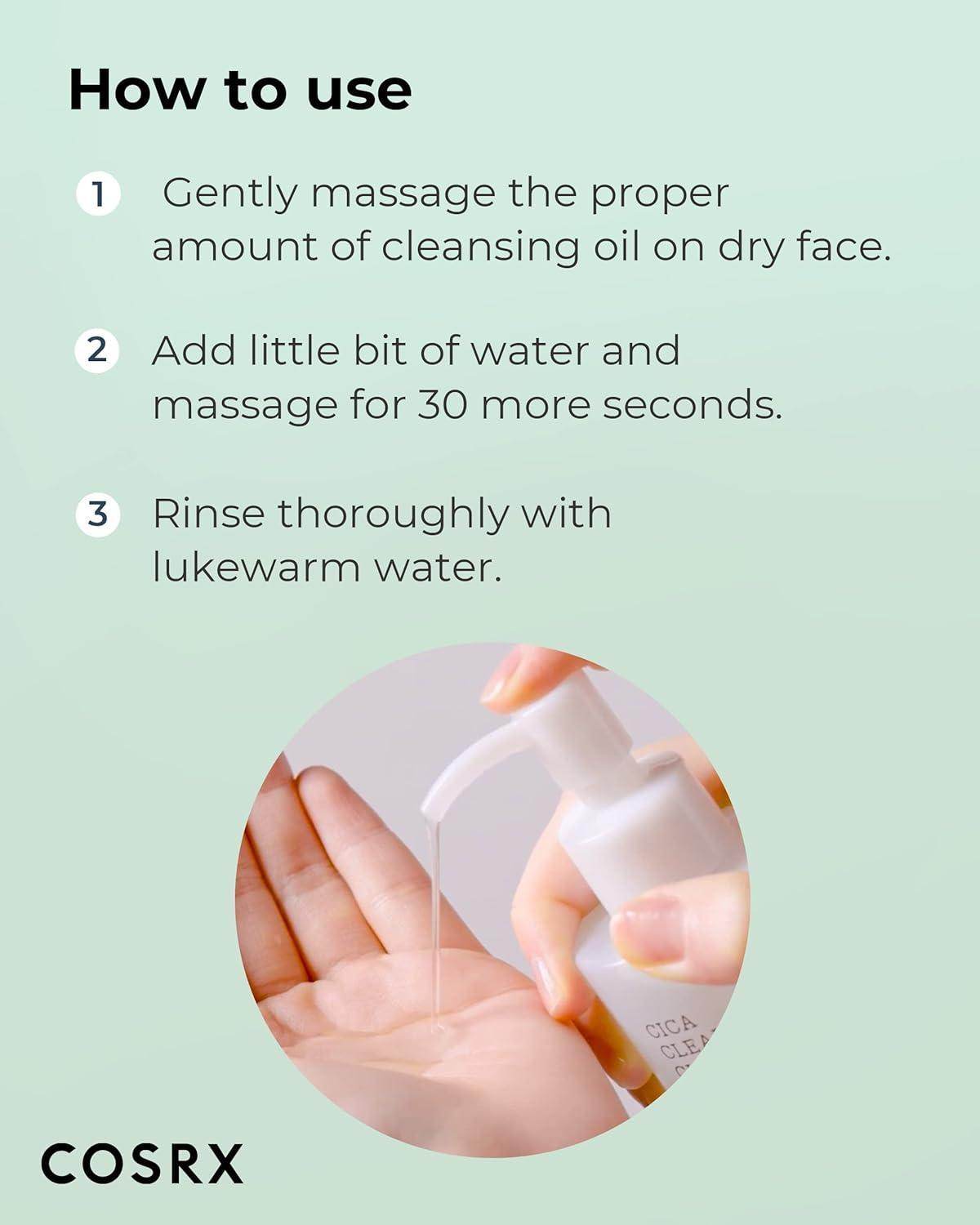 [Cosrx] Pure Fit Cica Clear Cleansing Oil 200ml - Beauty Lab Perth