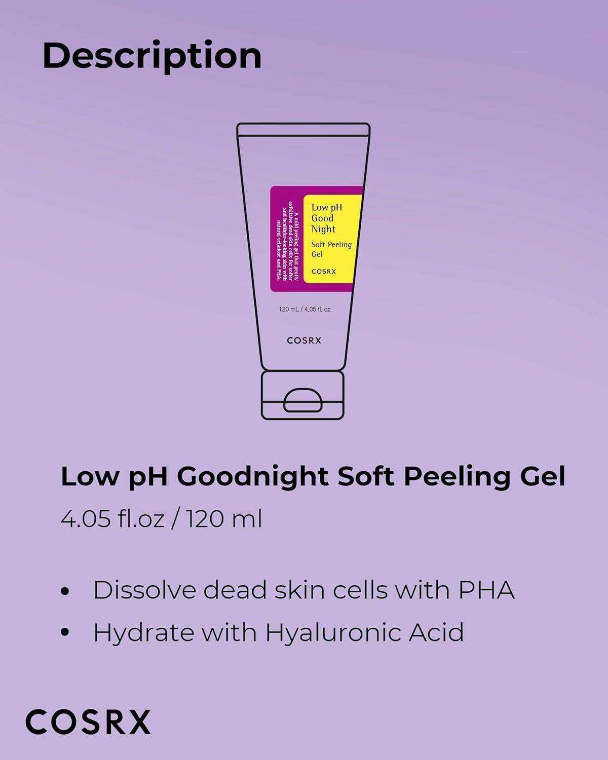 [Cosrx] Low pH Good Night Soft Peeling Gel 120ml - Beauty Lab Perth