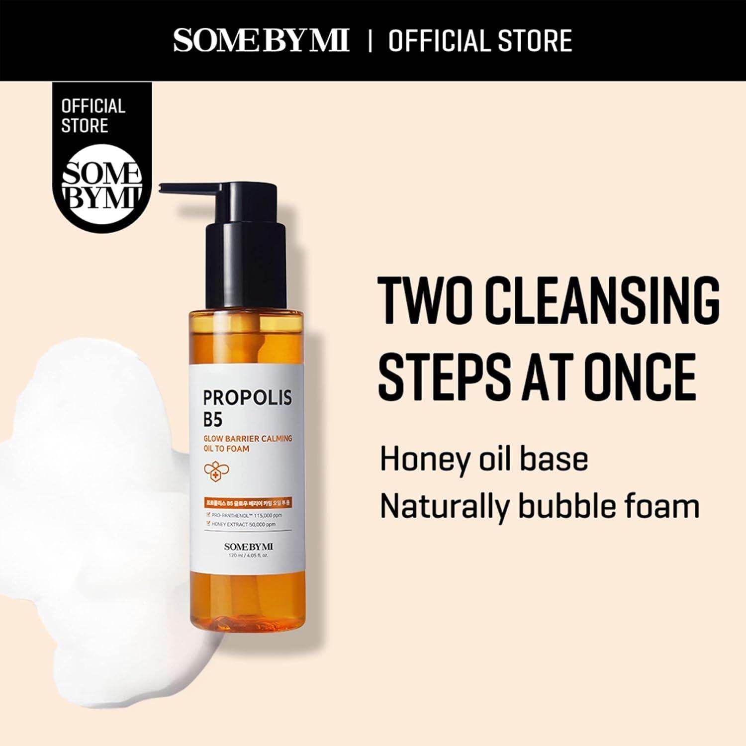 [Somebymi] Propolis B5 Glow Barrier Calming Oil To Foam 120ml - Beauty Lab Perth