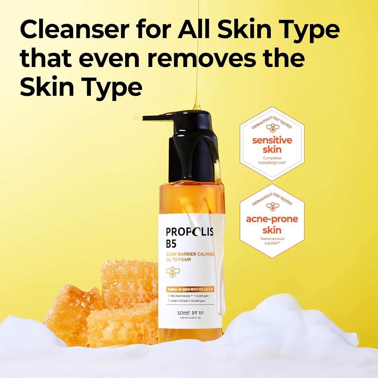 [Somebymi] Propolis B5 Glow Barrier Calming Oil To Foam 120ml - Beauty Lab Perth