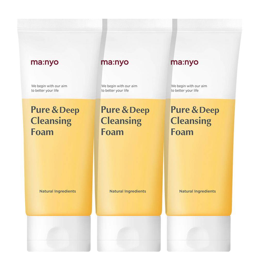 MANYO FACTORY Pure & Deep Cleansing Foam 100ml X 3ea - Beauty Lab Perth