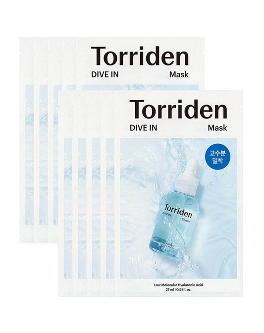 Torriden Dive-In Low Molecule Hyaluronic Acid Mask Sheet 10ea - Beauty Lab Perth