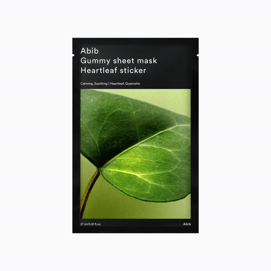 Abib Gummy sheet mask Heartleaf sticker 27ml - Beauty Lab Perth