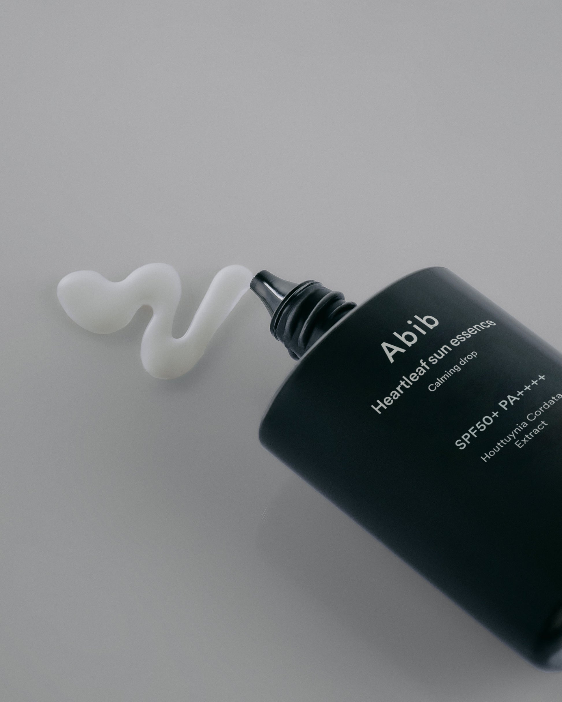 Abib Heartleaf sun essence Calming drop 50ml (SPF50 PA++++) offers hydration and UV protection in one formula.
