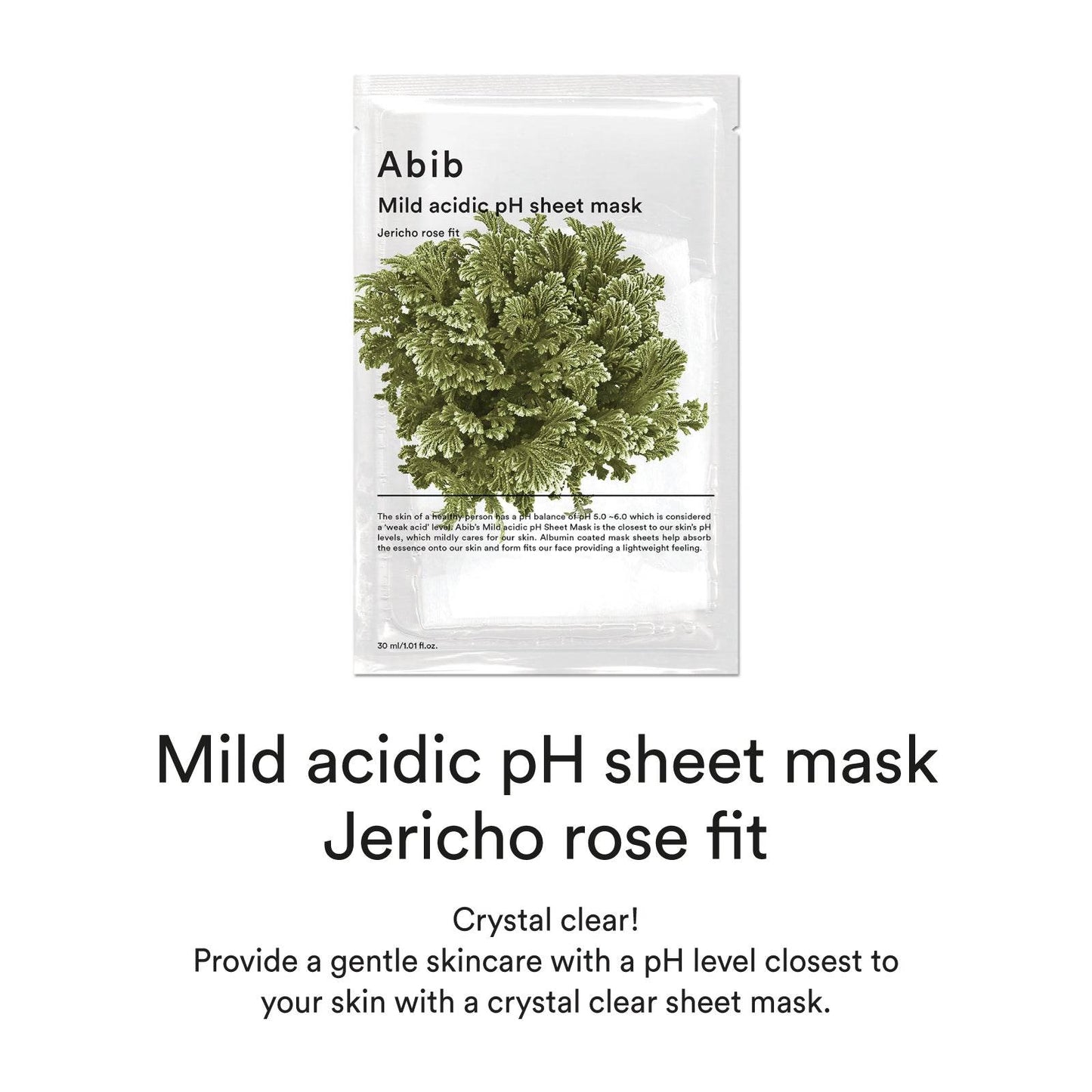 Abib Mild acidic pH sheet mask Jericho rose fit 30ml - Beauty Lab Perth