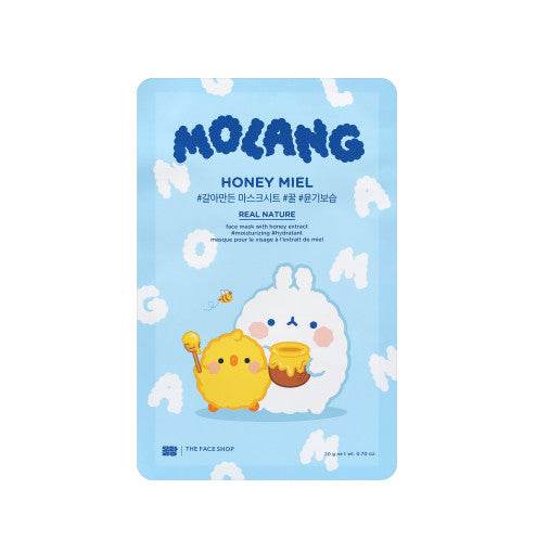 THE FACE SHOP Real Nature Honey Face Mask Set 20gX10ea (MOLANG Edition) - Beauty Lab Perth