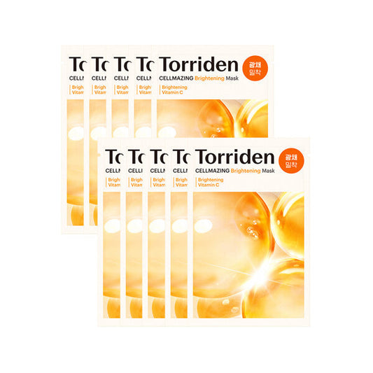 Torriden Cellmazing Vita C Brightening Mask Sheet 26ml X 10ea - Beauty Lab Perth