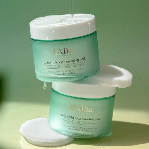 d'Alba Daily Mild Cica Calming Pad 165ml (50ea) - Beauty Lab Perth