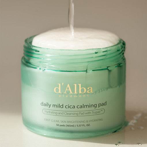 d'Alba Daily Mild Cica Calming Pad 165ml (50ea) - Beauty Lab Perth