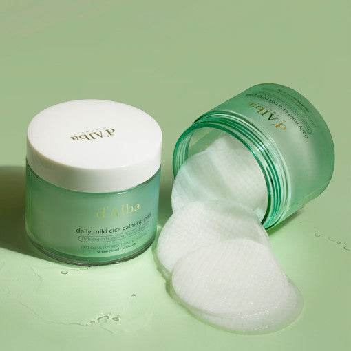 d'Alba Daily Mild Cica Calming Pad 165ml (50ea) - Beauty Lab Perth