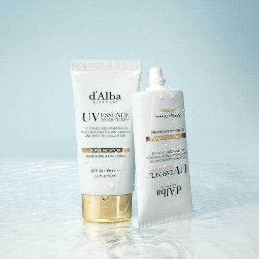 d'Alba Vegan Super Moisture Essence Sun Cream SPF 50+ PA++++ 50ml - Beauty Lab Perth