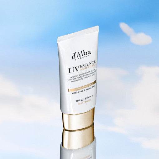 d'Alba Vegan Super Moisture Essence Sun Cream SPF 50+ PA++++ 50ml - Beauty Lab Perth