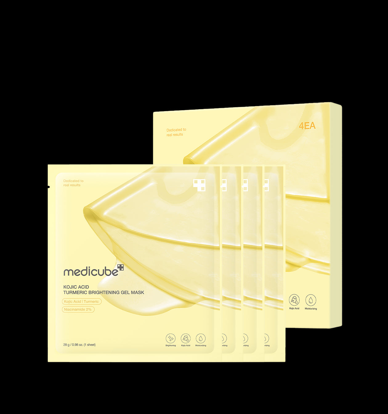 medicube Kojic Acid Turmeric Brightening Gel Mask 28g*4ea - Beauty Lab Perth