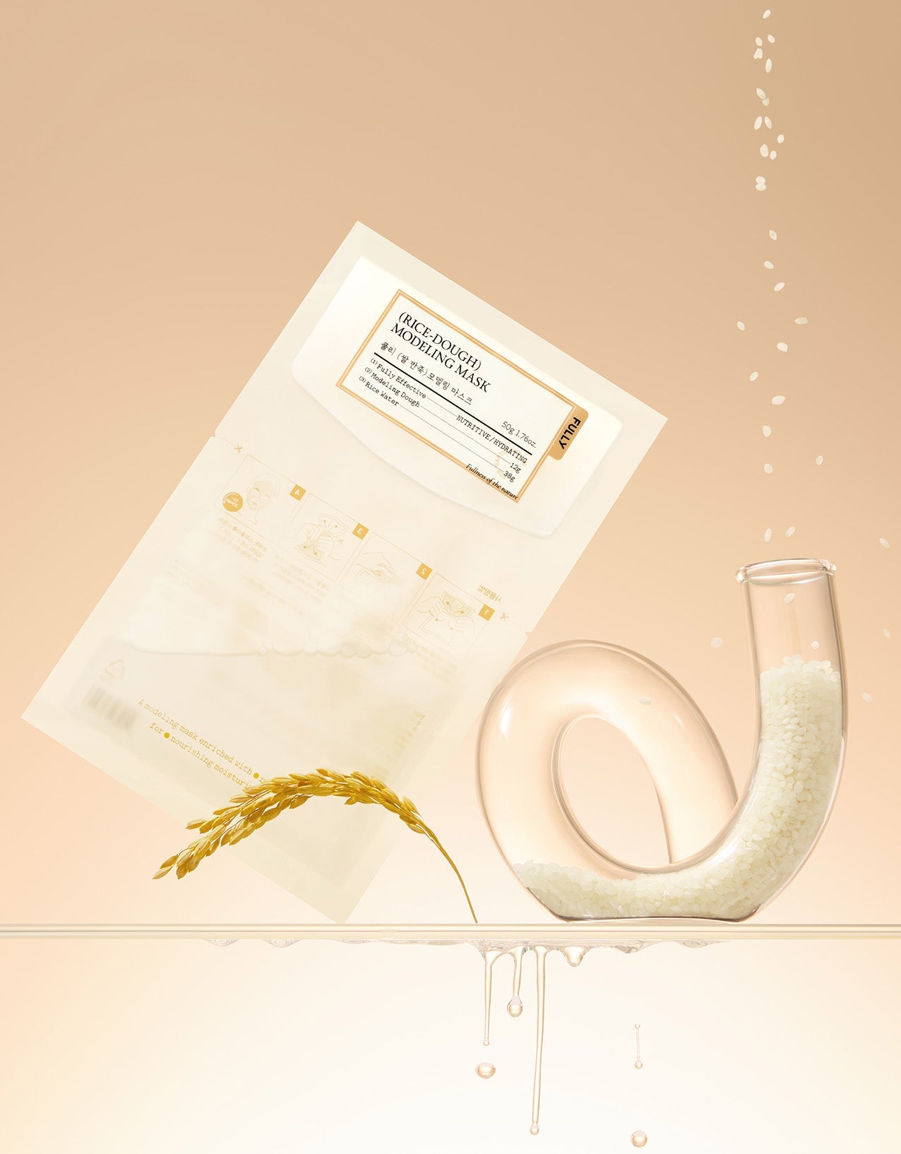 Fully rice-dough modeling mask 50g x4 - Beauty Lab Perth