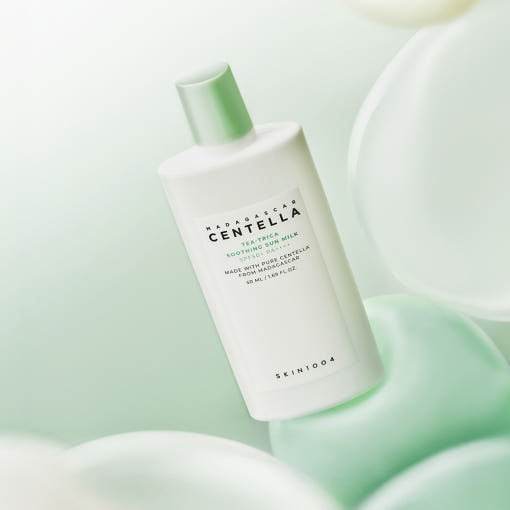 SKIN1004 MADAGASCAR CENTELLA TEA-TRICA SOOTHING SUN MILK SPF 50+ PA++++ 50ml - Beauty Lab Perth