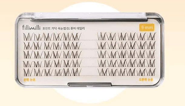 Fillimilli Point Piece Lashes #Pure Daily (9mm)(60pcs) - Beauty Lab Perth