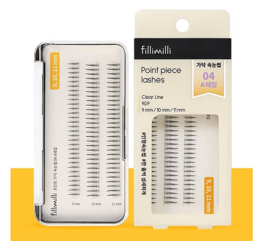 Fillimilli Point Piece Lashes (9,10,11MM) (90pcs) #A-SHAPE - Beauty Lab Perth