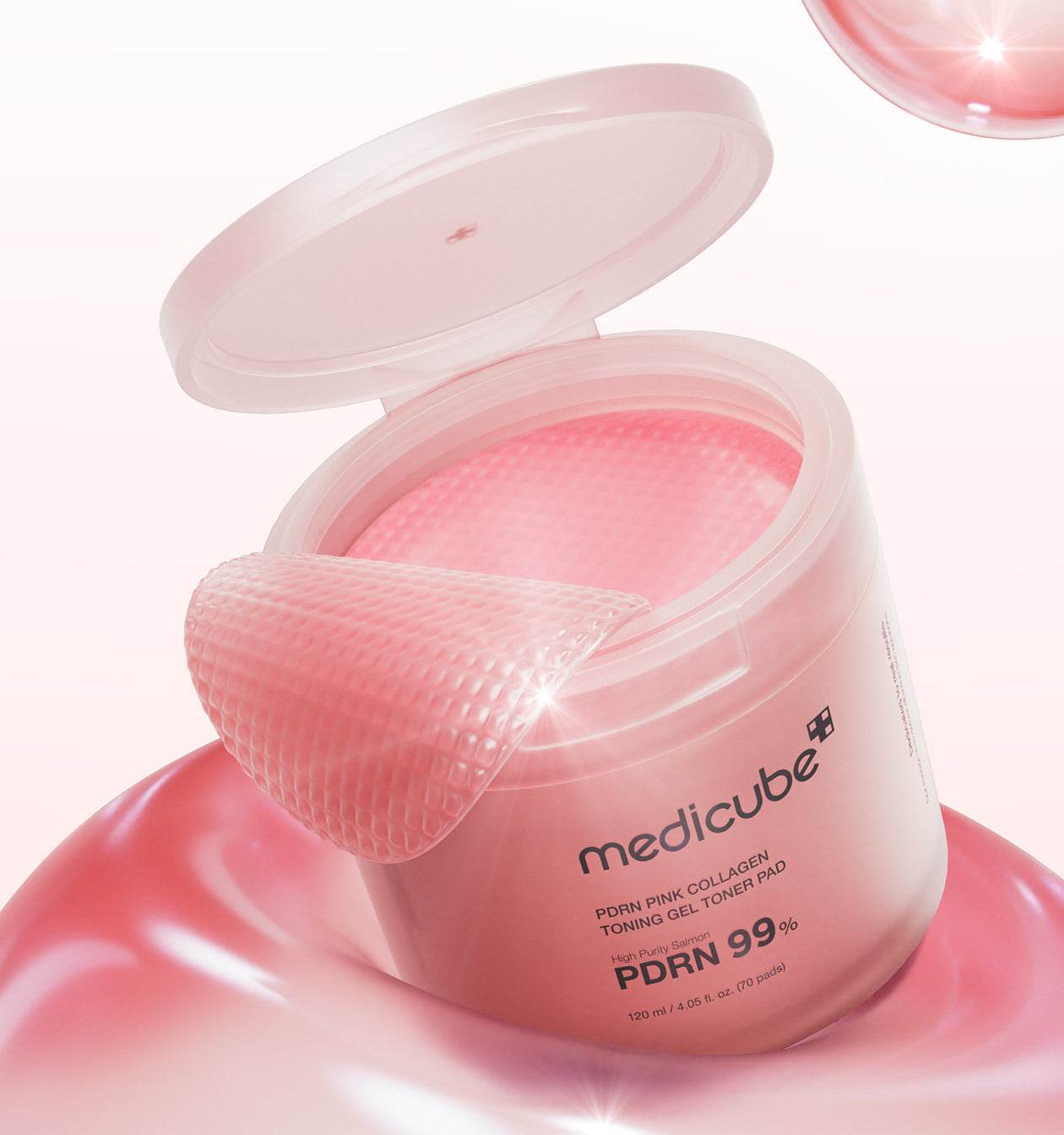 medicube PDRN Pink Collagen Gel Toner Pad 120ml/70pads - Beauty Lab Perth