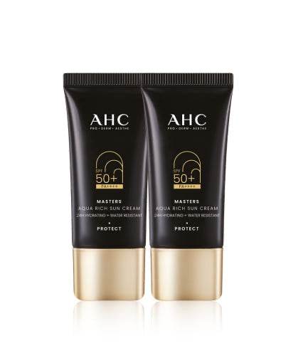 AHC Masters Aqua Rich Sun Cream (SPF50+/PA++++) 30ml+30ml Double Set - Beauty Lab Perth